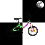 KPC FluoBike Kitty cicás VILÁGÍTÓS 12 rózsaszín fluoreszkáló gyermek kerékpár