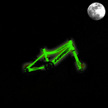 KPC FluoBike Raptor dinós VILÁGÍTÓS 12 neonzöld fluoreszkáló gyermek kerékpár