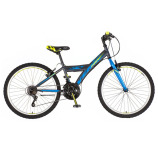 Venssini Parma 24 gyerek kerékpár grafit-kék