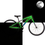 KPC FluoBike Flash VILÁGÍTÓS 24 grafit-kék fluoreszkáló gyermek kerékpár