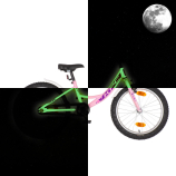 KPC FluoBike Kitty cicás VILÁGÍTÓS 20 rózsaszín fluoreszkáló gyermek kerékpár