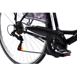 Capriolo Diana 6 sebességes női városi kerékpár 20" Fekete 