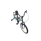 Capriolo Diavolo 20 gyerek kerékpár Fekete-Kék-Zöld