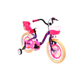 Adria Fantasy 16 hercegnős gyerek kerékpár Lila-Rózsaszín-Krém