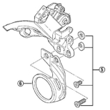 Shimano XTR FD-M980-E  középcsapágyra szerelhet váltótartó adapter (E-Type)