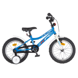 KPC FluoBike Police szirénás VILÁGÍTÓS 16 kék fluoreszkáló gyermek kerékpár