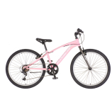 KPC FluoBike Bloom VILÁGÍTÓS 24 rózsaszín fluoreszkáló gyermek kerékpár