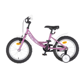 KPC FluoBike Rabbit nyuszis VILÁGÍTÓS 16 lila fluoreszkáló gyermek kerékpár