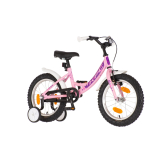 KPC FluoBike Kitty cicás VILÁGÍTÓS 16 rózsaszín fluoreszkáló gyermek kerékpár