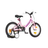 KPC FluoBike Kitty cicás VILÁGÍTÓS 16 rózsaszín fluoreszkáló gyermek kerékpár