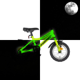 KPC FluoBike Raptor dinós VILÁGÍTÓS 12 neonzöld fluoreszkáló gyermek kerékpár