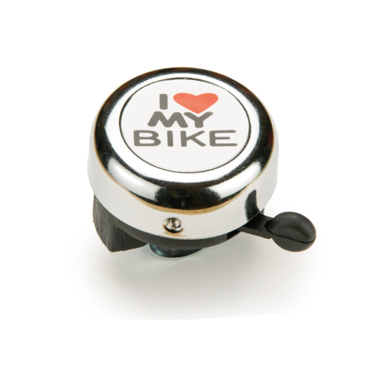 BikeFun I love csengő ezüst