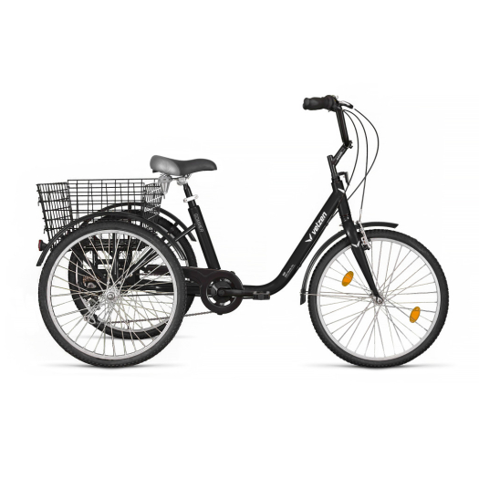 Koliken Gommer három kerekű 6 sebességes kerékpár Fekete