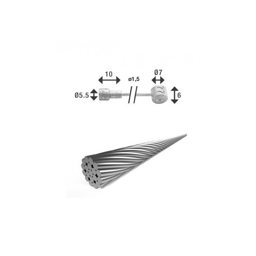 XLC BR-X86 2250mm galvanizált fékbowden