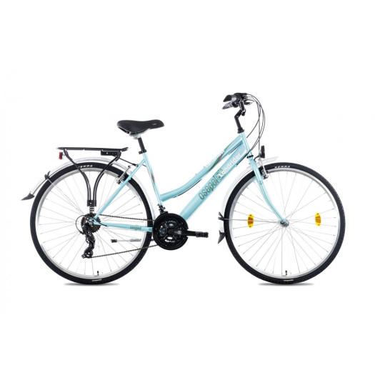 Csepel Landrider női 21 seb. trekking kerékpár 17" Türkiz