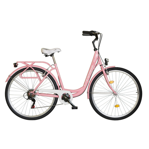 Koliken Ocean 28 6 sebességes városi kerékpár rózsaszín