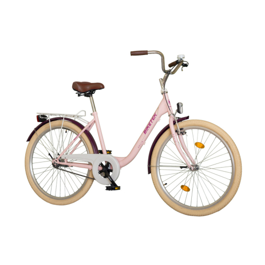 Biketek Feliz 28 kontrás városi kerékpár rózsaszín