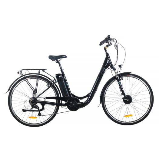 Velzen City női 28 elektromos kerékpár Fekete