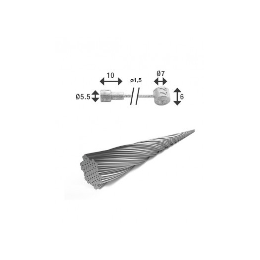 XLC BR-X86 2250mm inox fékbowden