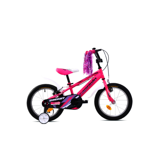 Capriolo Rocket 16" hátra tekerhető gyerek kerékpár Pink