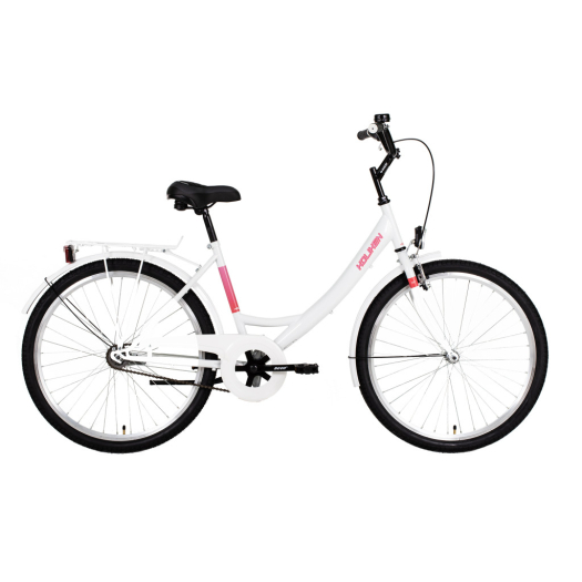 Koliken Jázmin 26 kontrás városi kerékpár Fehér-Rózsaszín