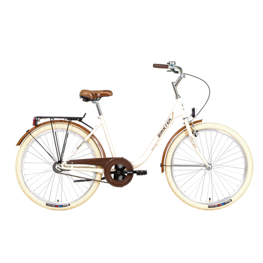 Biketek Feliz 26 kontrás városi kerékpár Latte