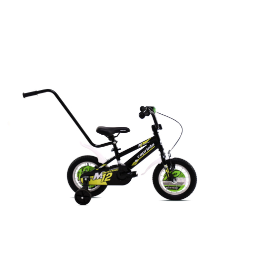 Capriolo Mustang 12" gyerek kerékpár Fekete-Zöld