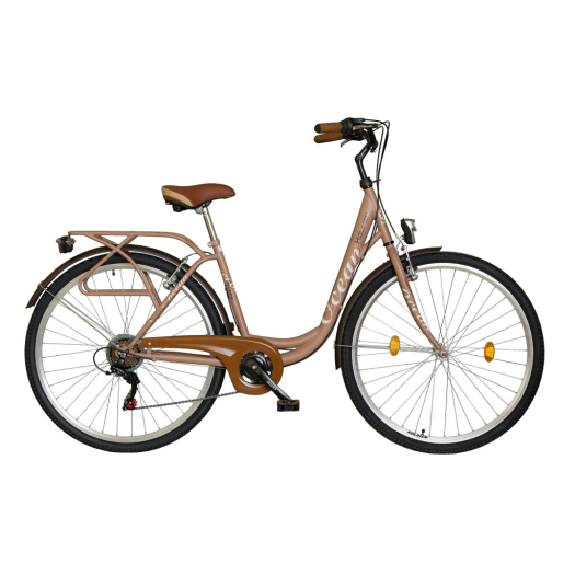 Koliken Ocean 28 6 sebességes városi kerékpár Latte