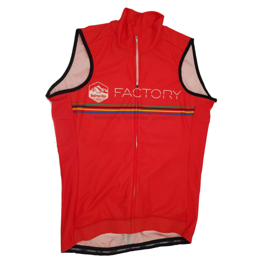 Nakita&amp;Siga Factory unisex szélálló kerékpáros mellény piros XS