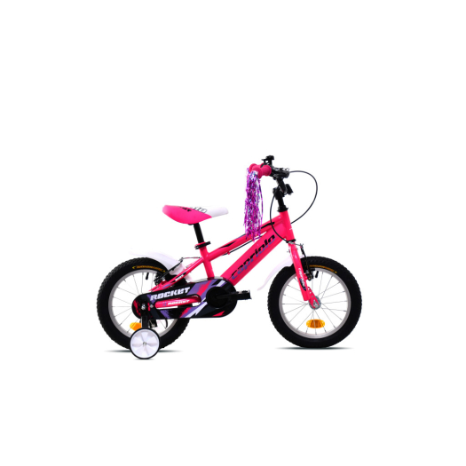 Capriolo Rocket 14" hátra tekerhető gyerek kerékpár Pink