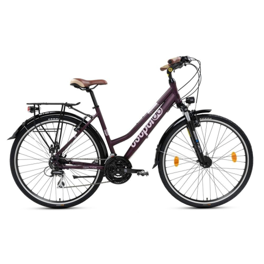 Csepel Traction 250 női trekking kerékpár 19" Padlizsán