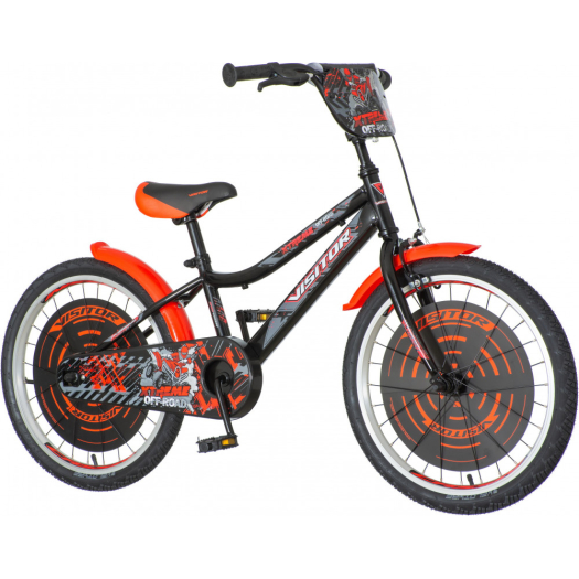 KPC Off-Road 20 quados gyerek kerékpár Fekete