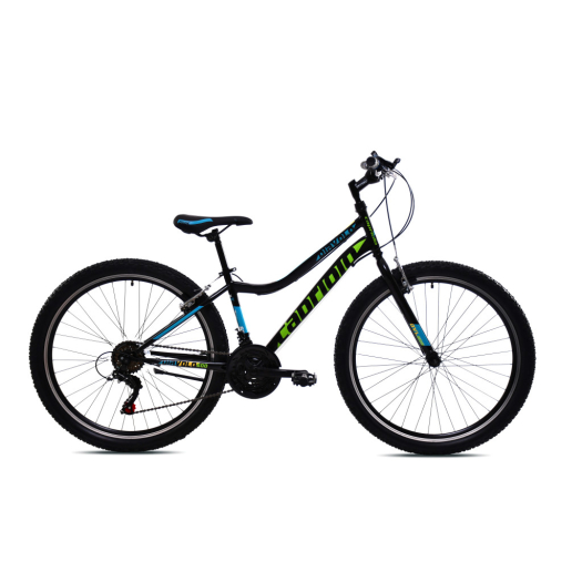 Capriolo Diavolo 600 26" gyermek MTB kerékpár 14" Fekete-Zöld 2025