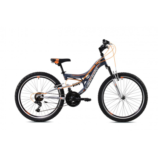Capriolo CTX 240 24" összteleszkópos kerékpár Grafit-Narancs
