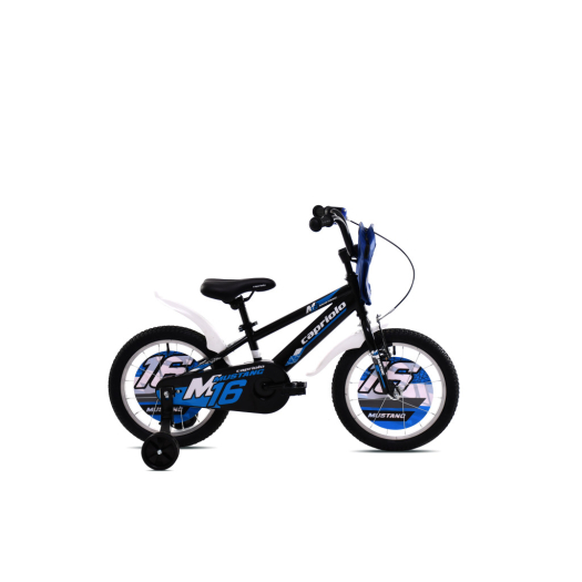Capriolo Mustang 16" gyerek kerékpár Fekete-Kék