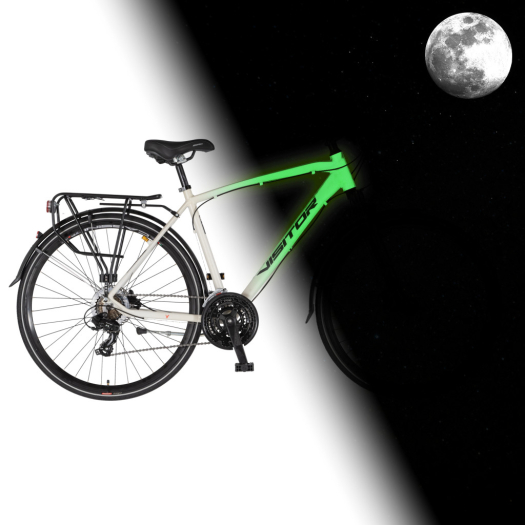 Visitor FluoBike Man férfi VILÁGÍTÓS trekking kerékpár fluoreszkáló fehér
