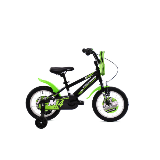Capriolo Mustang 14" gyerek kerékpár Fekete-Zöld