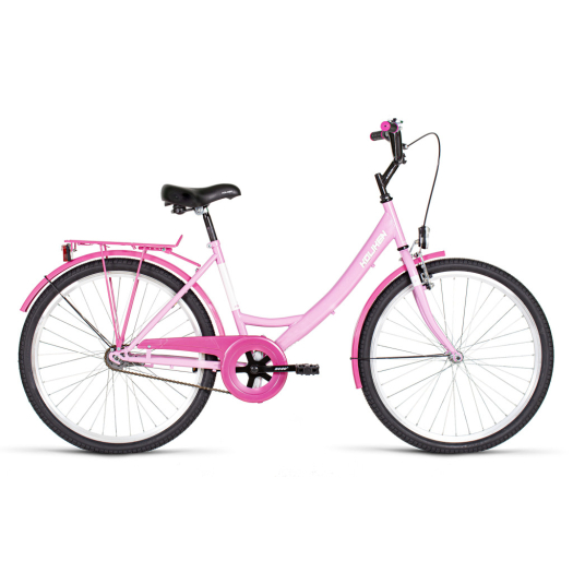 Biketek Jázmin 26 kontrás városi kerékpár Rózsaszín