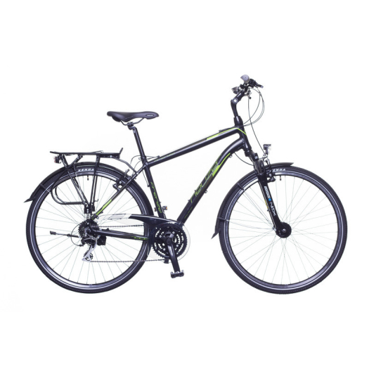 Neuzer Firenze 200 férfi 21" trekking kerékpár Fekete-Zöld