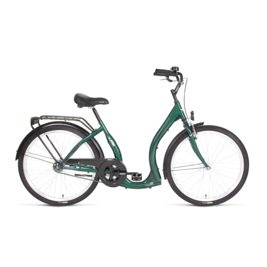 Velzen Hunyadi agyváltós városi kerékpár Zöld