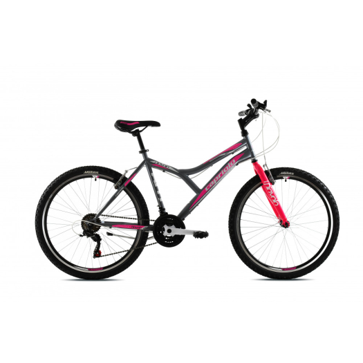 Capriolo Diavolo 600 26" női MTB kerékpár 19" Grafit-Rózsaszín