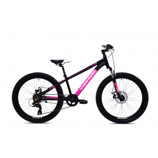 Capriolo LC KID 240 24" gyerek kerékpár Fekete-Pink
