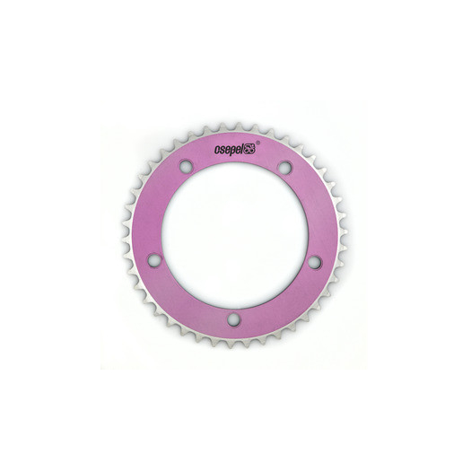 Csepel 42T alu lánctányér pink