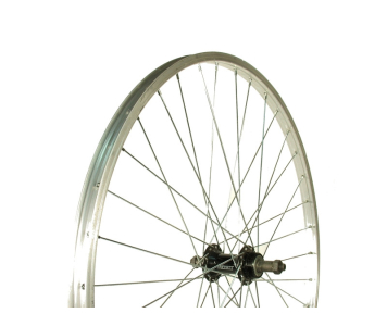 Remerx 26" fekete-ezüst szimplafalú menetes hátsó kerék