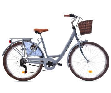 Capriolo Diana 26" 6 sebességes női városi kerékpár 18" Selyemszürke