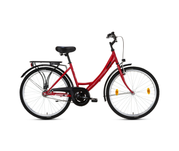 Csepel Budapest A 26 kontrás városi kerékpár Piros 2024