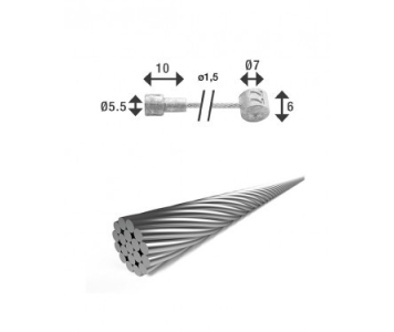 XLC BR-X86 2250mm galvanizált fékbowden