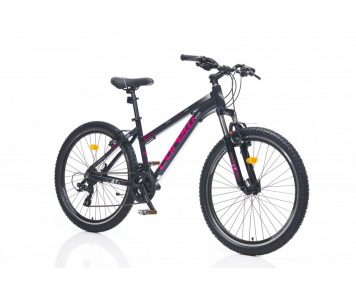 Corelli Via 1.1 24" gyerek MTB könnyűvázas kerékpár Fekete-Pink