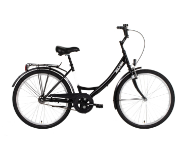 Biketek Jázmin 26 kontrás városi kerékpár Fekete