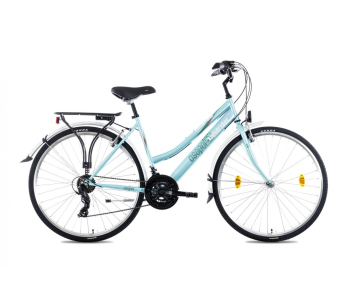 Csepel Landrider női 21 seb. trekking kerékpár 17" Türkiz